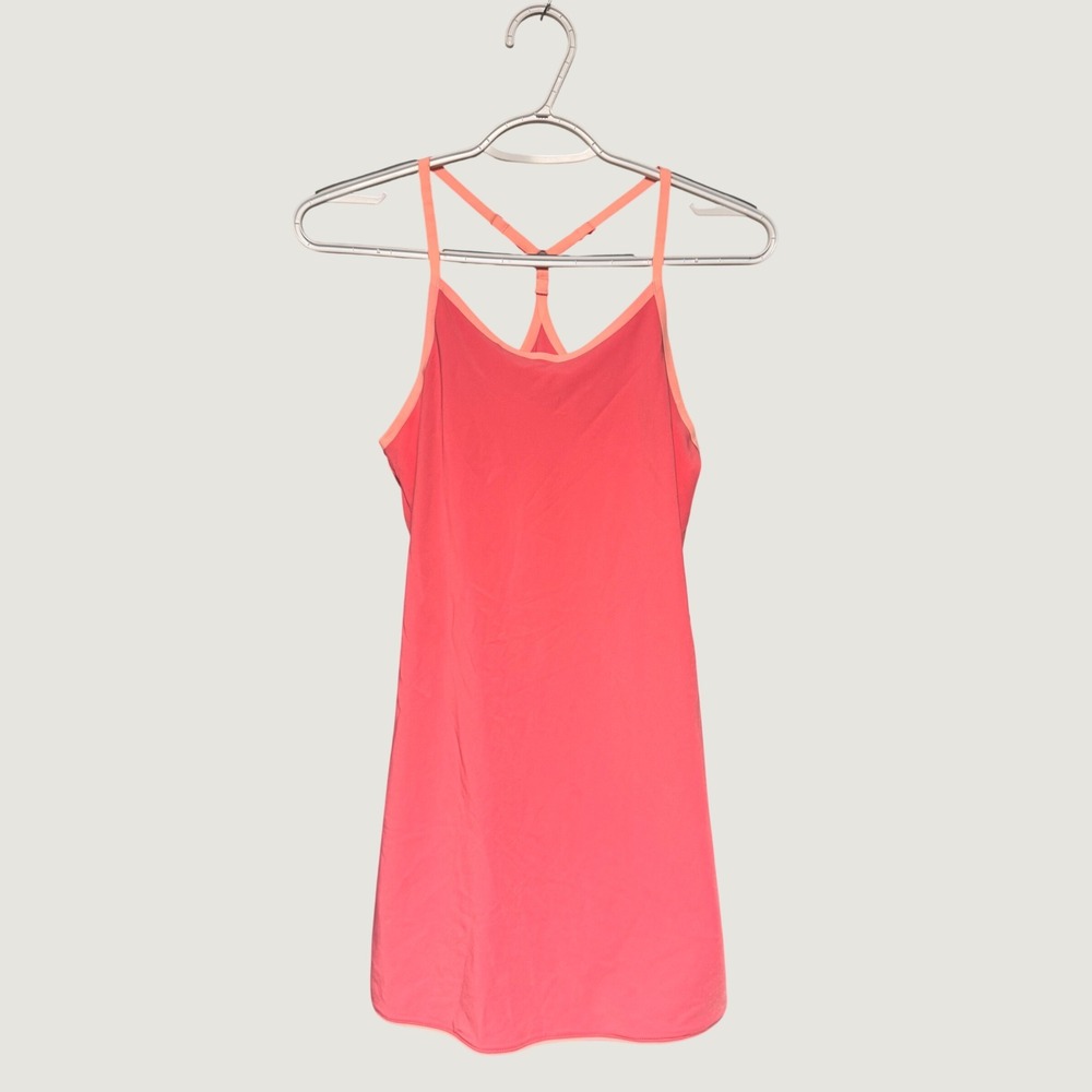 Outdoor Voices Girls Exercise Dress Think Pink Bio Dry Built-In Liner L 10/12